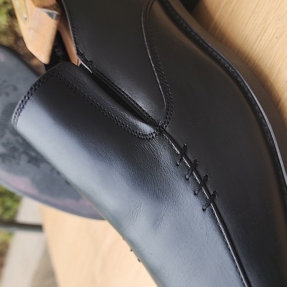 Steve Madden Black Leather Men's Slip-On Loafers Size 9.5 - Picture 10 of 12